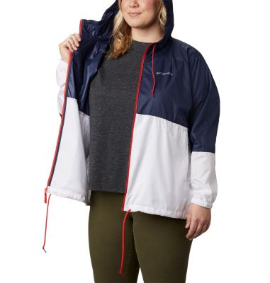 women's plus windbreaker jacket