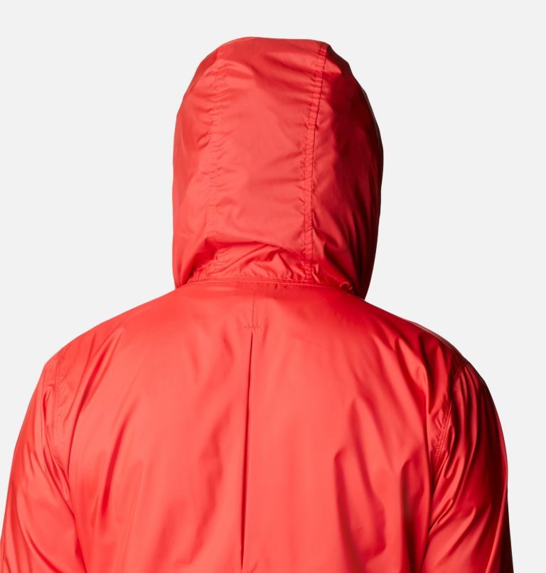 Thumbnail: Women’s Flash Forward Windbreaker Jacket - Plus Size, Color: Red Hibiscus, Coral Reef, image 6
