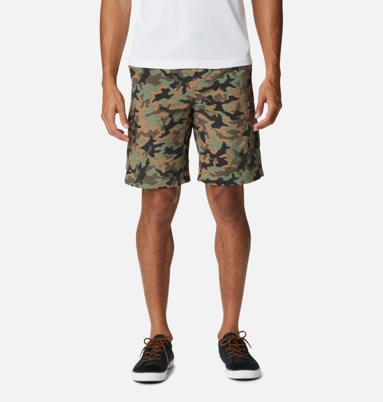 Men's Silver Ridge Printed Cargo Shorts, Color: Cypress Camo, image 1