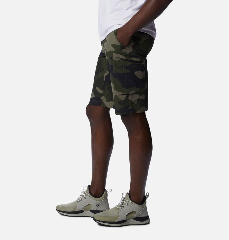 Thumbnail: Men's Silver Ridge Printed Cargo Shorts, Color: Stone Green Mod Camo, image 3