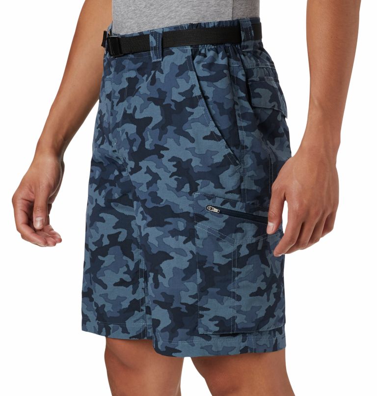 Thumbnail: Men's Silver Ridge Printed Cargo Shorts, Color: Collegiate Navy Camo, image 4