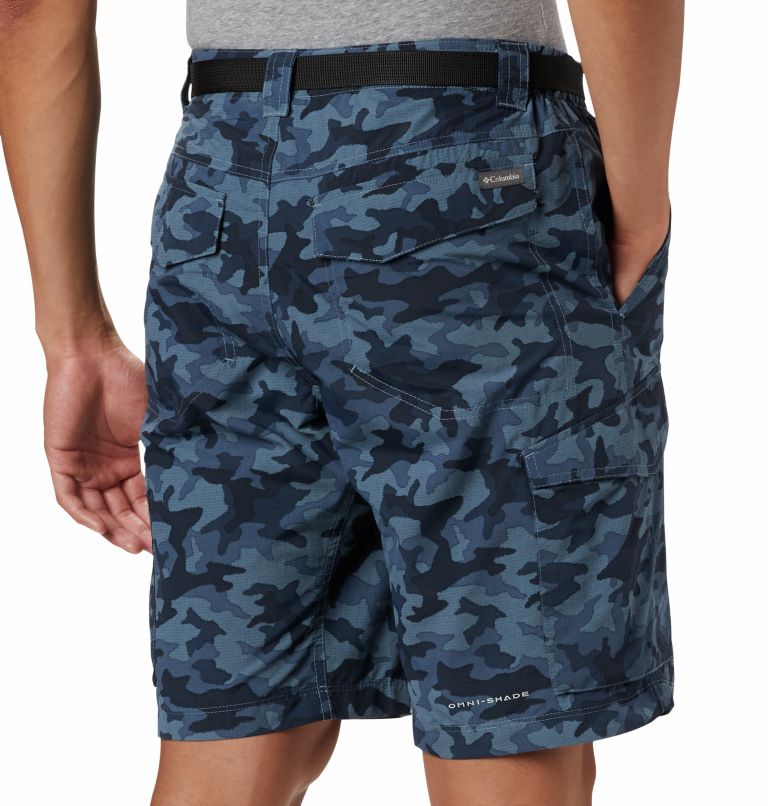 Men's Silver Ridge Printed Cargo Shorts, Color: Collegiate Navy Camo, image 5