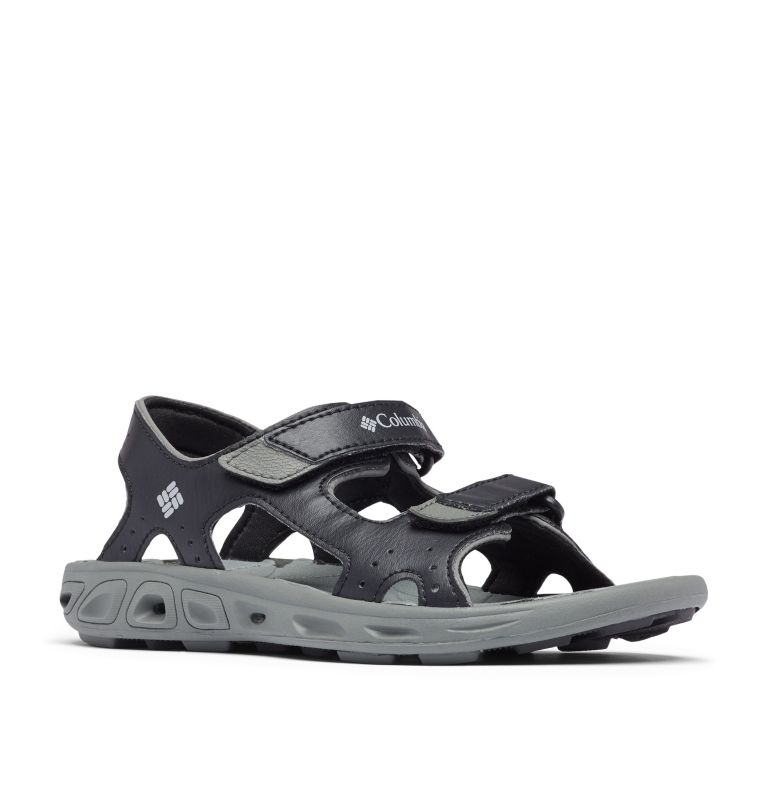 Big Kids’ Techsun Vent Sandal, Color: Black, Columbia Grey, image 2