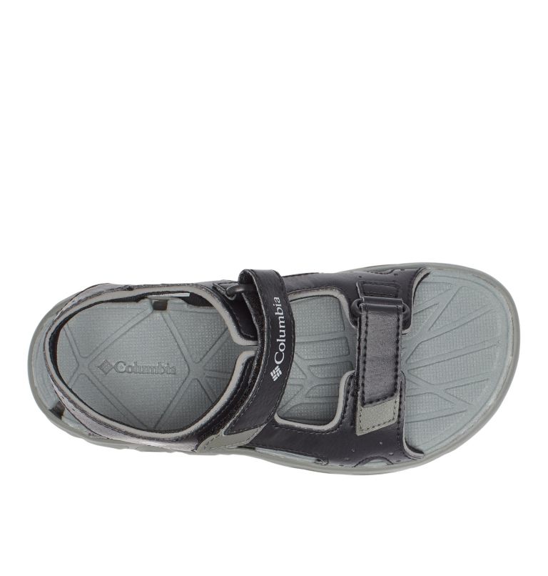 Thumbnail: Big Kids’ Techsun Vent Sandal, Color: Black, Columbia Grey, image 3