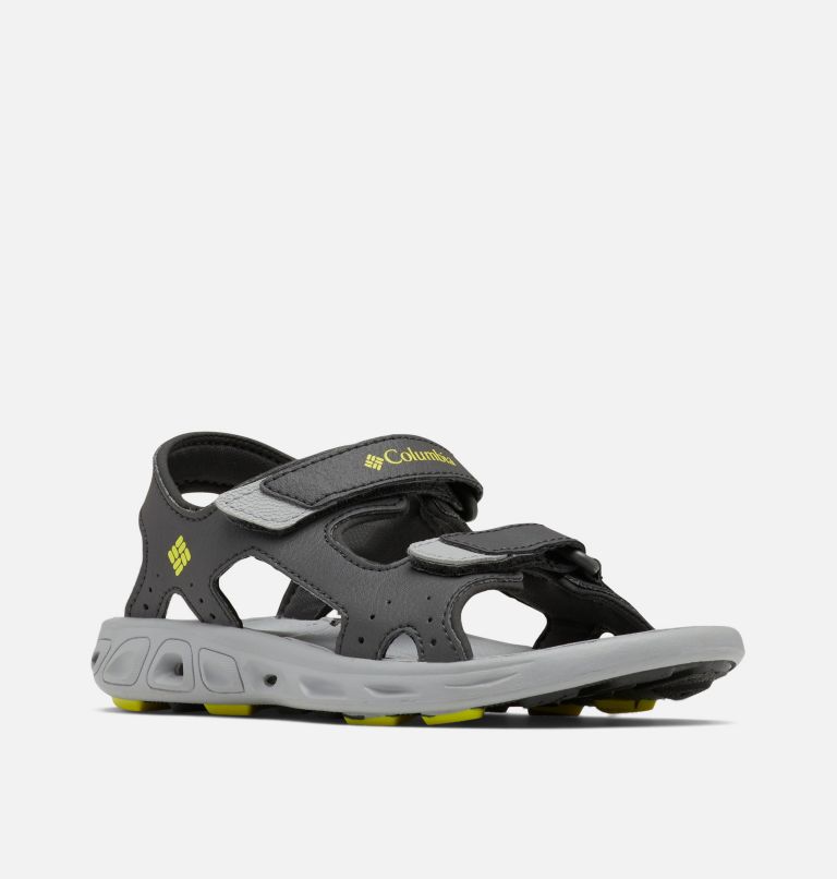 Big Kids’ Techsun Vent Sandal, Color: Dark Grey, Warning Yellow, image 2