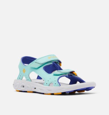 Youth Techsun&trade; Vent Sandal YOUTH TECHSUN&trade; VENT | 426 | 4.5, Aquarium, Bright Marigold, 3/4 front