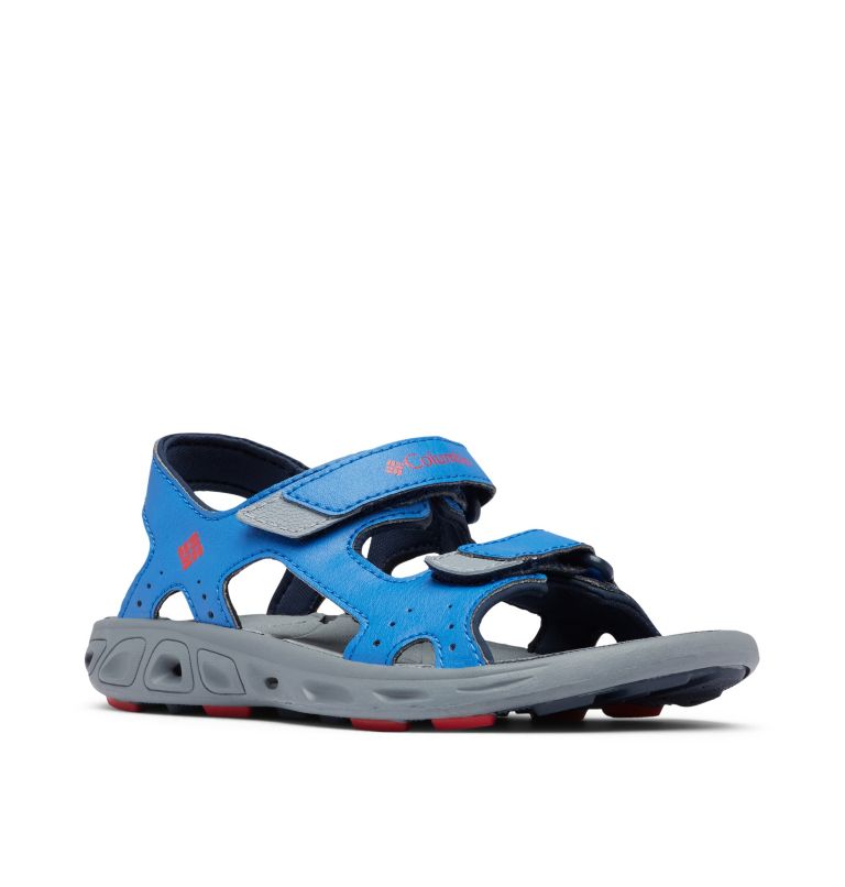 Thumbnail: Big Kids’ Techsun Vent Sandal, Color: Stormy Blue, Mountain Red, image 2