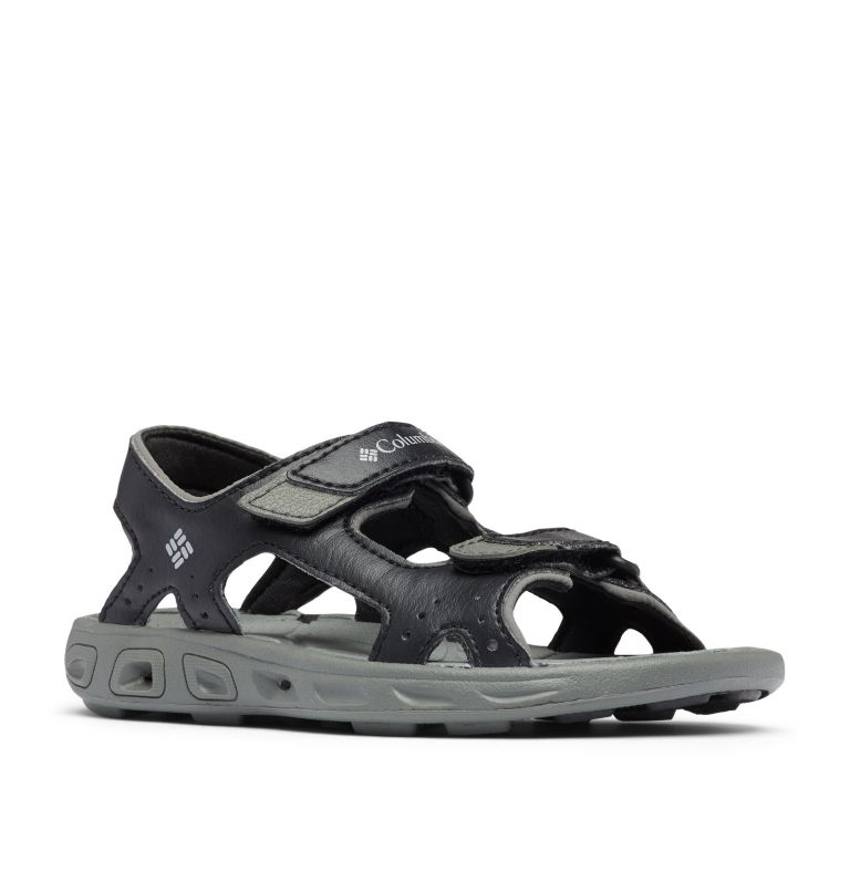 Thumbnail: Kids' Techsun Vent Sandal, Color: Black, Columbia Grey, image 2