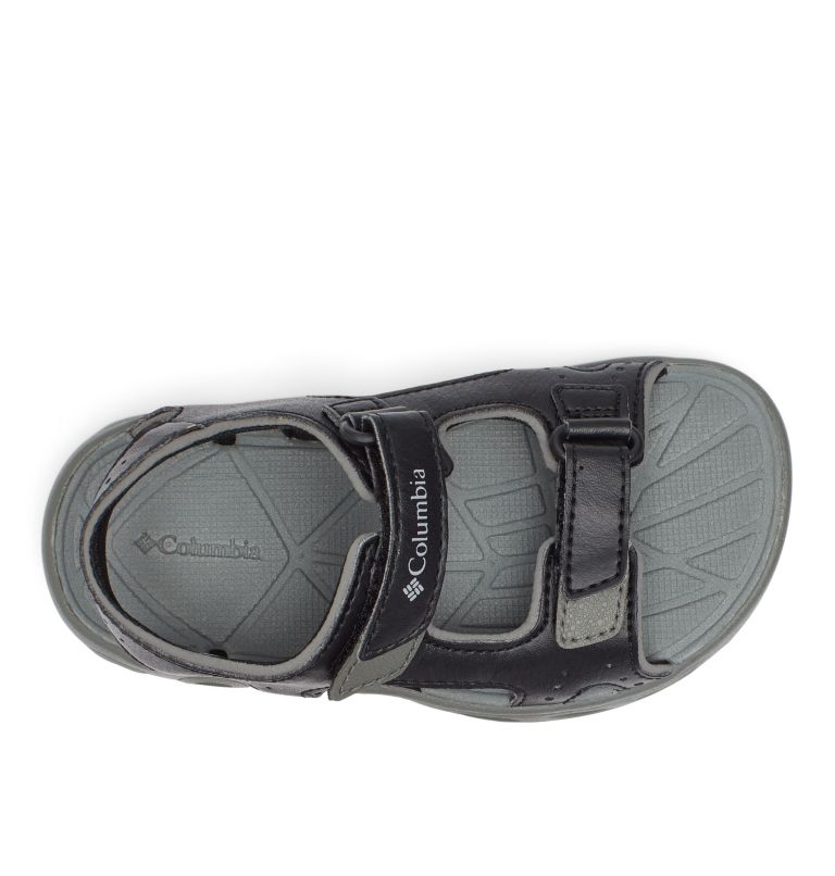 Thumbnail: Little Kids' Techsun Vent Sandal, Color: Black, Columbia Grey, image 3