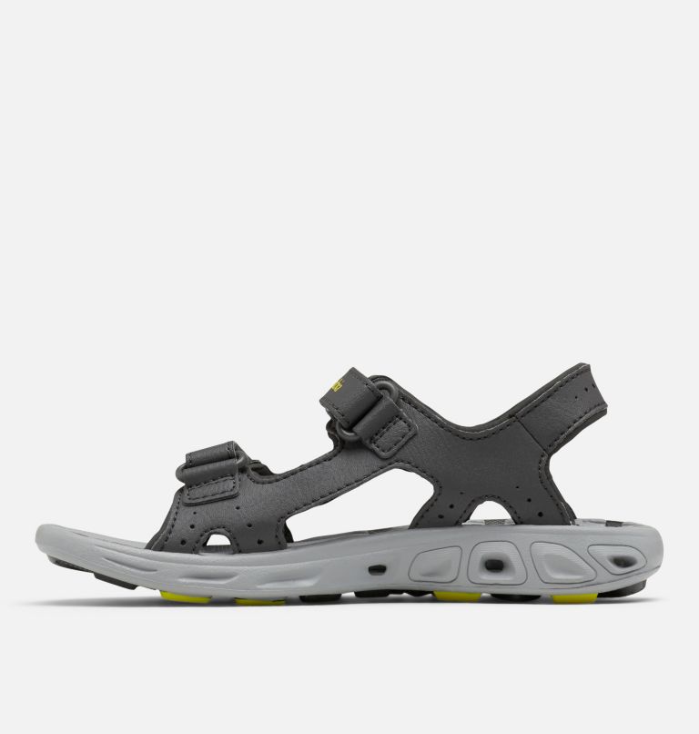Thumbnail: Little Kids' Techsun Vent Sandal, Color: Dark Grey, Warning Yellow, image 5