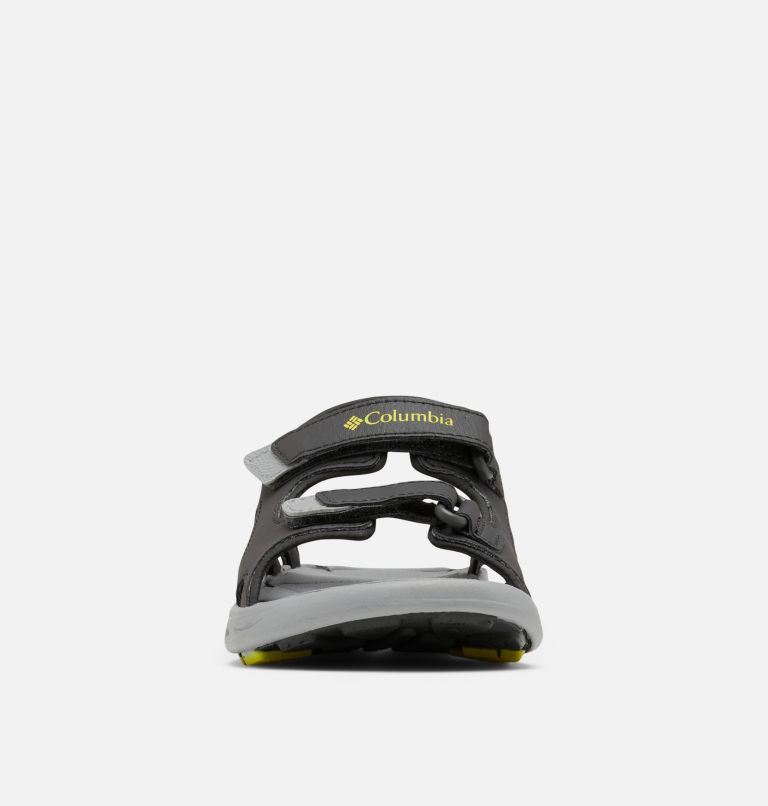 Thumbnail: Little Kids' Techsun Vent Sandal, Color: Dark Grey, Warning Yellow, image 7