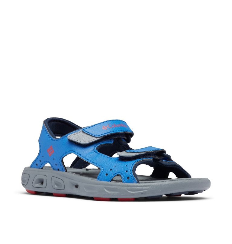 Kids' Techsun Vent Sandal, Color: Stormy Blue, Mountain Red, image 2