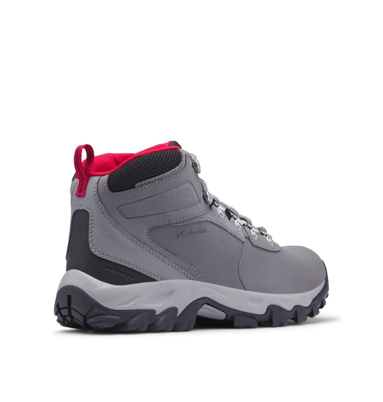 Men’s Newton Ridge Plus II Waterproof Hiking Boot, Color: Ti Grey Steel, Rocket