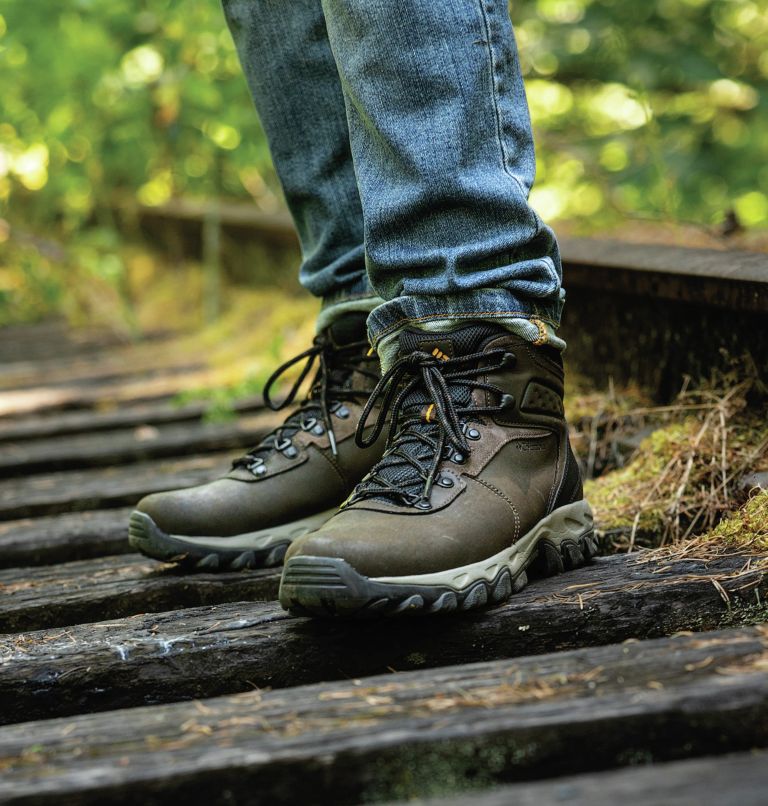 Thumbnail: Chaussures de randonnée imperméables Newton Ridge Plus II pour homme., Color: Cordovan, Squash, image 11