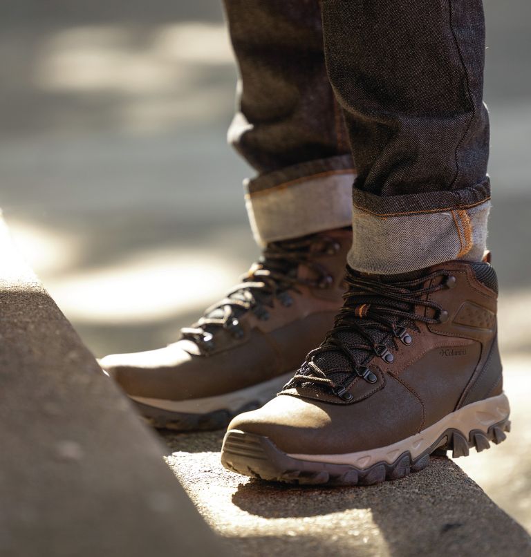 Thumbnail: Chaussures de randonnée imperméables Newton Ridge Plus II pour homme., Color: Cordovan, Squash, image 13