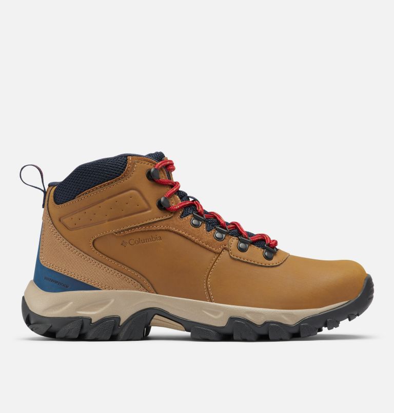 Thumbnail: Chaussures de randonnée imperméables Newton Ridge Plus II pour homme., Color: Light Brown, Red Velvet, image 1