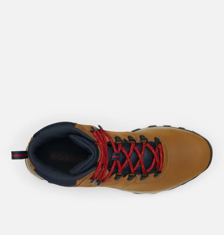 Thumbnail: Chaussures de randonnée imperméables Newton Ridge Plus II pour homme., Color: Light Brown, Red Velvet, image 3