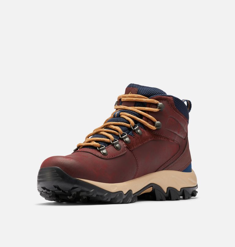 Men’s Newton Ridge Plus II Waterproof Hiking Boot, Color: Madder Brown, Collegiate Navy, image 6