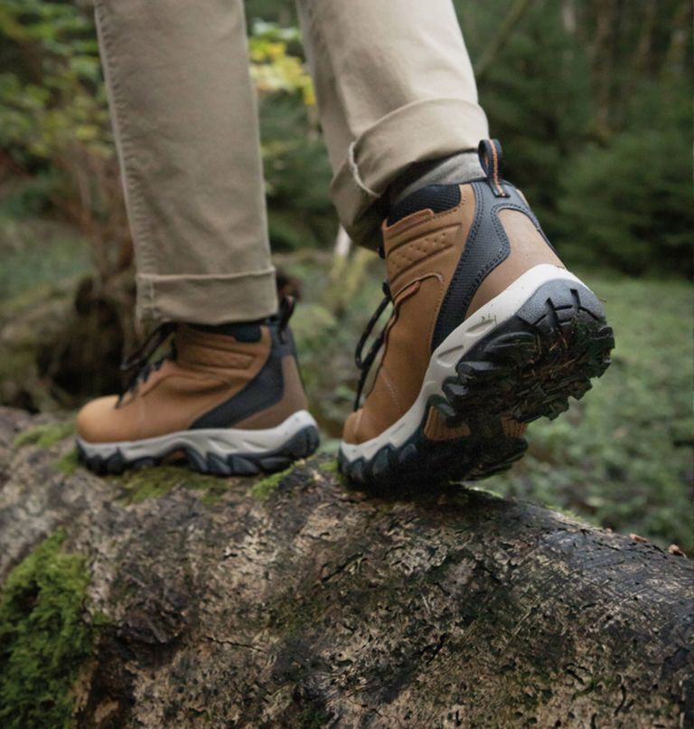 Men’s Newton Ridge Plus II Waterproof Hiking Boot, Color: Elk, Black, image 10