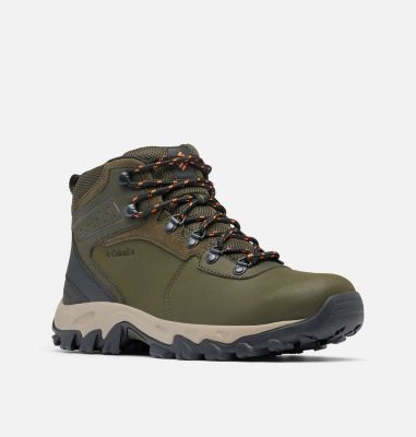 Men’s Newton Ridge Plus II Waterproof Hiking Boot, Color: Deep Olive, Desert Sun, image 3