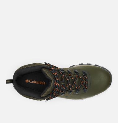 Men’s Newton Ridge Plus II Waterproof Hiking Boot, Color: Deep Olive, Desert Sun, image 4