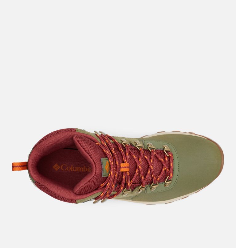 Men’s Newton Ridge Plus II Waterproof Hiking Boot, Color: Hiker Green, Marsala Red, image 3