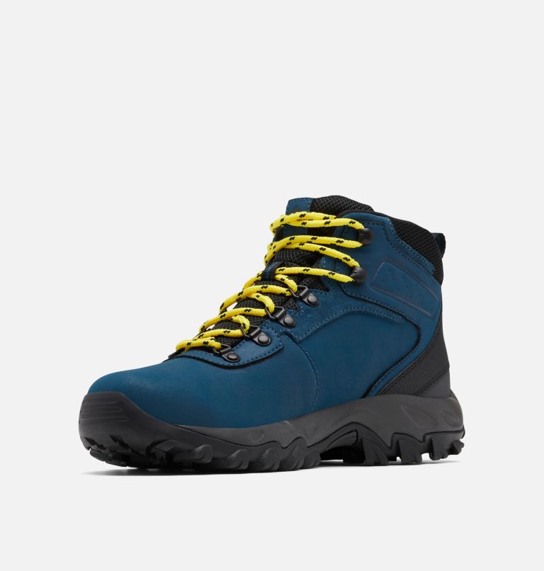 Thumbnail: Men's Newton Ridge Plus II Waterproof Hiking Boot - Wide, Color: Petrol Blue, Black, image 6