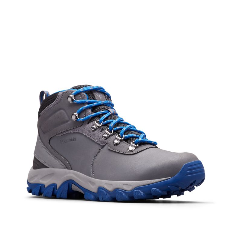NEWTON RIDGE PLUS II WATERPROOF WIDE | 033 | 7, Color: Ti Grey Steel, Blue Jay, image 2
