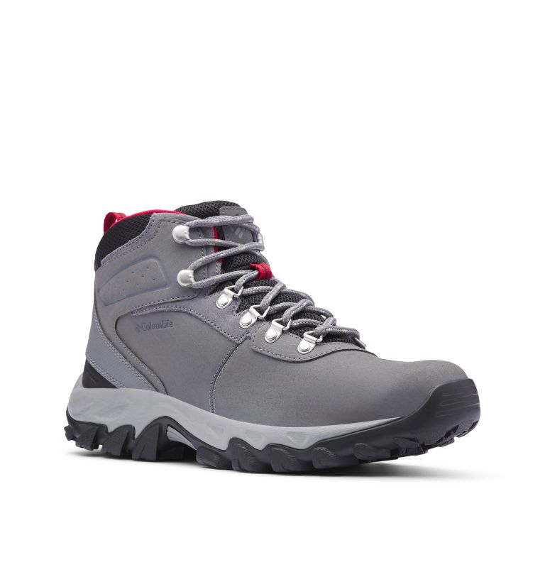 Thumbnail: Men's Newton Ridge Plus II Waterproof Hiking Boot - Wide, Color: Ti Grey Steel, Rocket, image 2
