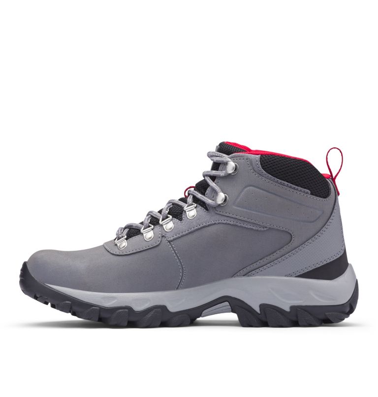 Men's Newton Ridge Plus II Waterproof Hiking Boot - Wide, Color: Ti Grey Steel, Rocket, image 4