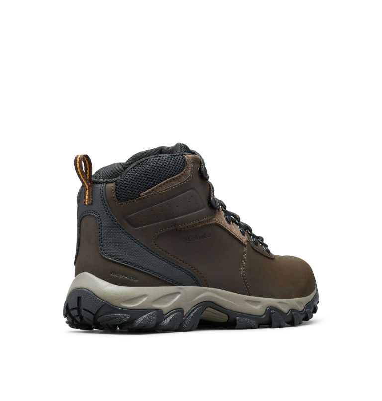 Men's Newton Ridge Plus II Waterproof Hiking Boot - Wide, Color: Cordovan, Squash, image 9