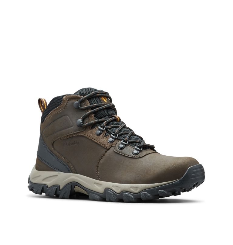 Thumbnail: Chaussures de randonnée larges et imperméables Newton Ridge Plus II pour homme - Large, Color: Cordovan, Squash, image 2