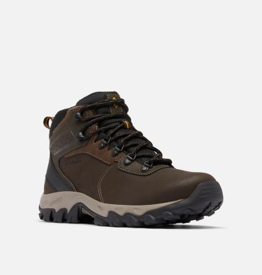 Men’s Newton Ridge Plus II Waterproof Hiking Boot - Wide, Color: Cordovan, Squash, image 3