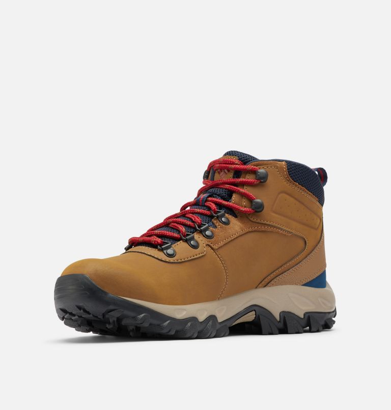 Men’s Newton Ridge Plus II Waterproof Hiking Boot - Wide, Color: Light Brown, Red Velvet, image 6