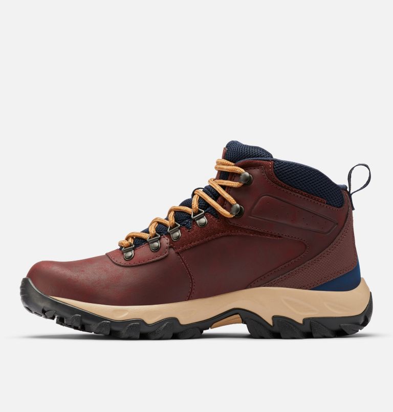 Men’s Newton Ridge Plus II Waterproof Hiking Boot - Wide, Color: Madder Brown, Collegiate Navy, image 5