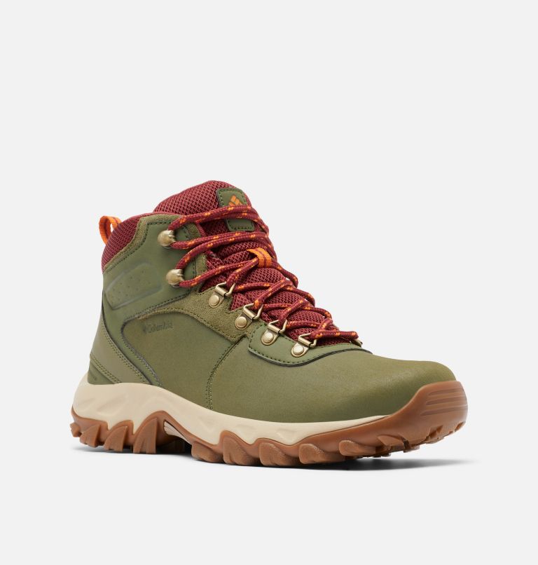 NEWTON RIDGE PLUS II WATERPROOF WIDE | 371 | 16, Color: Hiker Green, Marsala Red, image 2