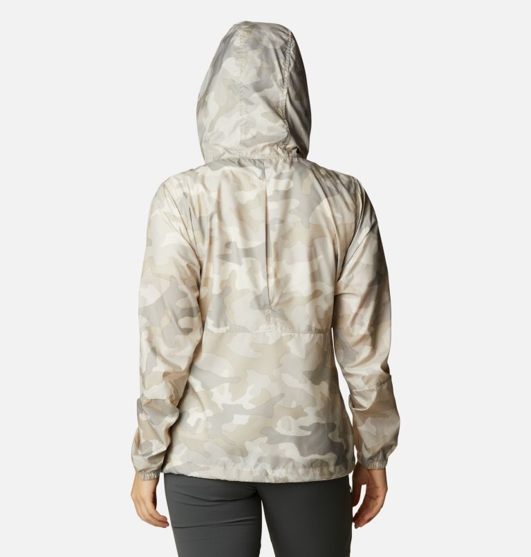 Women's Flash Forward Printed Windbreaker, Color: Chalk Trad Camo Print, image 2