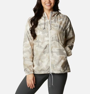 Women's Flash Forward&trade; Windbreaker Flash Forward&trade; Printed Windbreaker | 318 | XS, Chalk Trad Camo Print, front