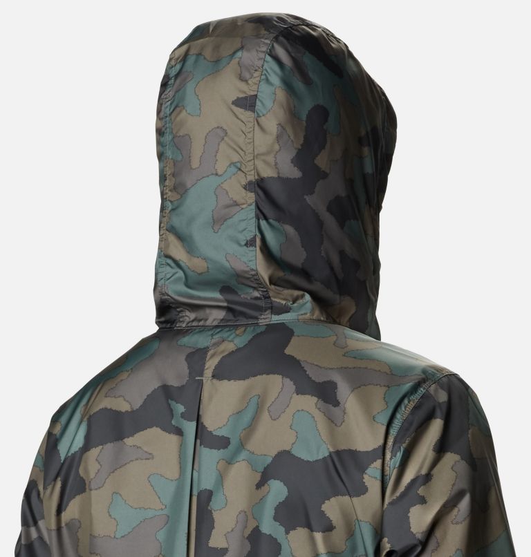 Flash Forward Printed Windbreaker | 318 | S, Color: Cypress Trad Camo Print, image 6