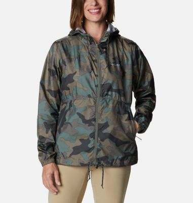 Women's Flash Forward&trade; Windbreaker Flash Forward&trade; Printed Windbreaker | 318 | XS, Cypress Trad Camo Print, front