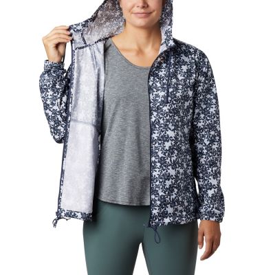 columbia women's flash forward printed windbreaker