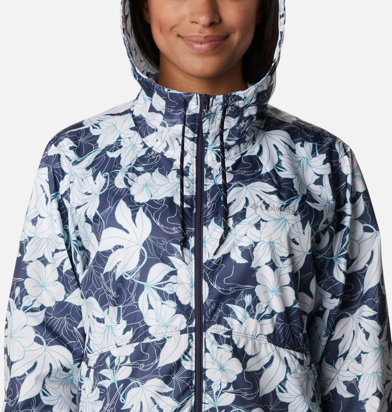 Women s Flash Forward Printed Windbreaker Jacket Columbia Sportswear