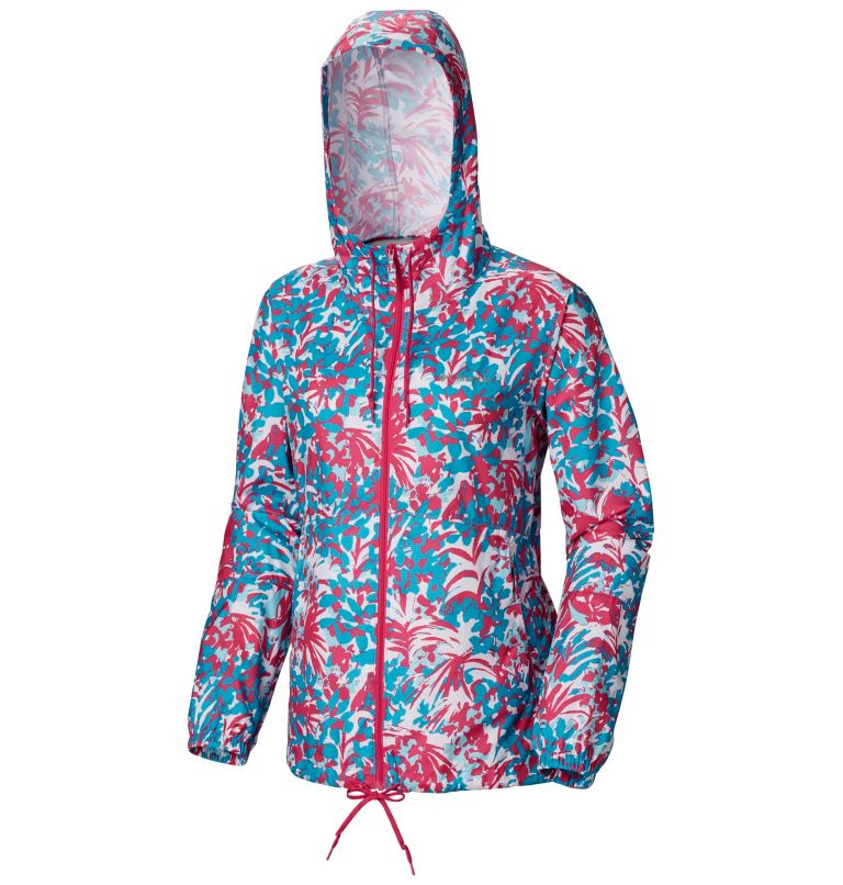 Flash Forward Printed Windbre | 629 | L, Color: Haute Pink Tropical Floral Print, image 3