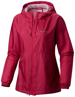 Women's Flash Forward&trade; Windbreaker Flash Forward&trade; Printed Windbre | 630 | S, Haute Pink Dots Print, front