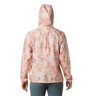 Women's Flash Forward&trade; Windbreaker Flash Forward&trade; Printed Windbre | 630 | S, Peach Cloud Rubbed Texture, back