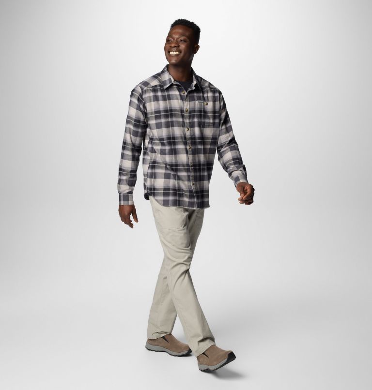 Men's Cornell Woods Flannel Shirt, Color: Black/Grey Classic Multi Tartan, image 3
