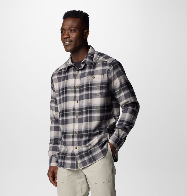 Men's Cornell Woods Flannel Shirt, Color: Black/Grey Classic Multi Tartan, image 4