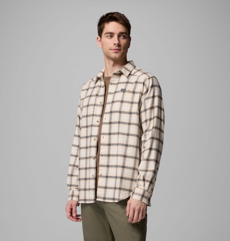 Cornell Woods Flannel Long Sleeve Shirt, Color: Chalk Quad Check, image 6