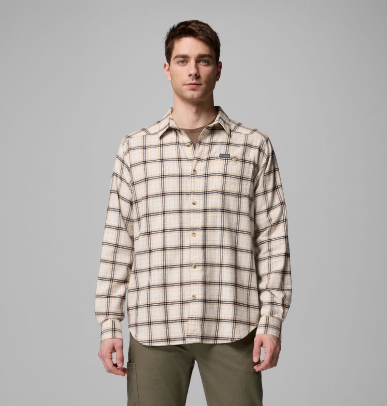 Cornell Woods Flannel Long Sleeve Shirt, Color: Chalk Quad Check, image 1