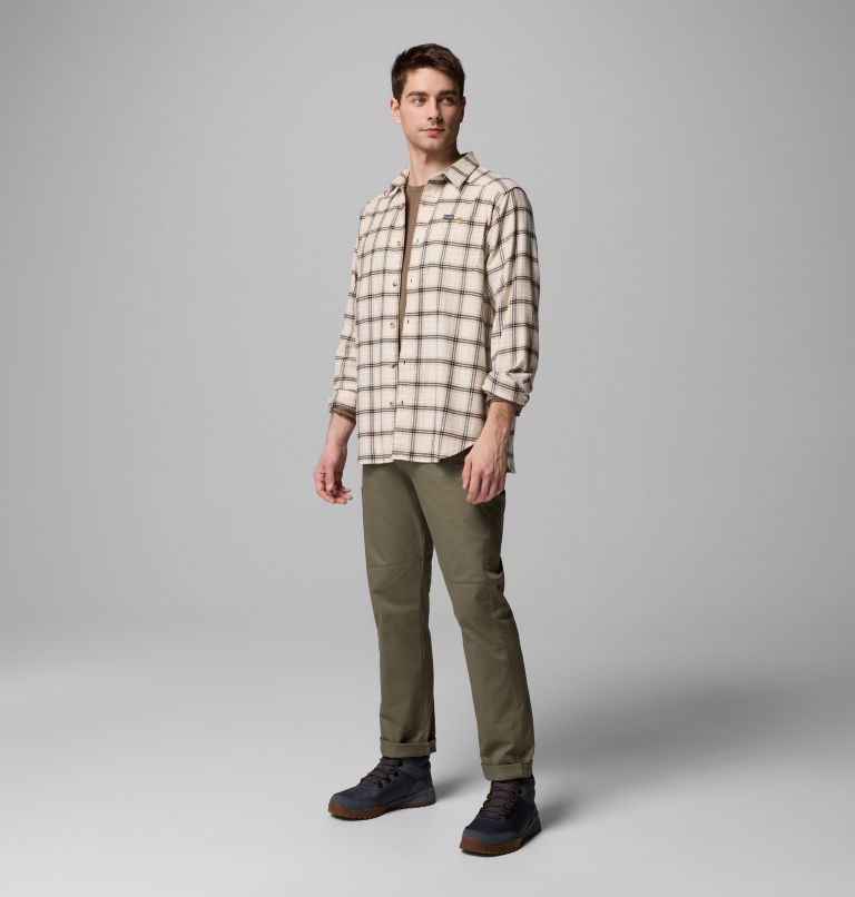 Cornell Woods Flannel Long Sleeve Shirt, Color: Chalk Quad Check, image 2